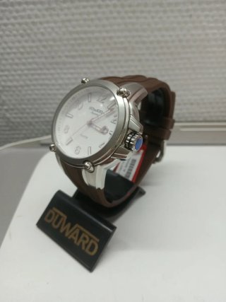 Reloj Duward Marrón y Plateado Hombre