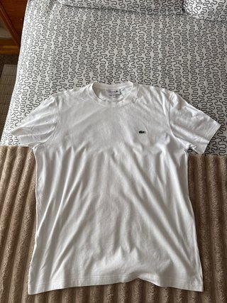 Camiseta Lacoste Blanca Original