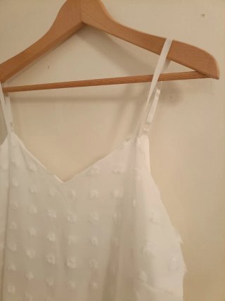 Vestido Blanco Tirantes Talla XL