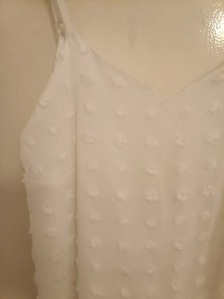 Vestido Blanco Tirantes Talla XL