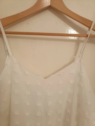 Vestido Blanco Tirantes Talla XL