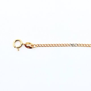 Cadena Bilbao de oro de 18k, 4.17 g, 58 cm.