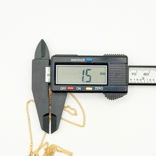 Cadena Bilbao de oro de 18k, 4.17 g, 58 cm.