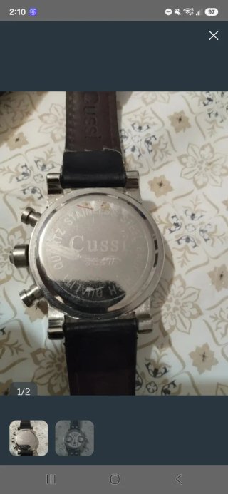 Reloj de pulsera con correa de cuero