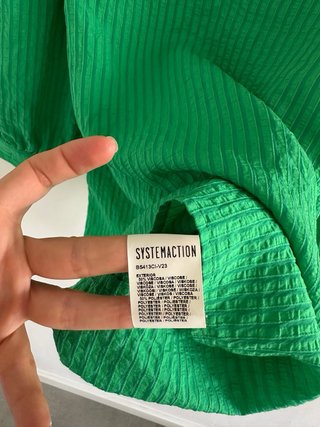 Blusa SYSTEMACTION verde talla M