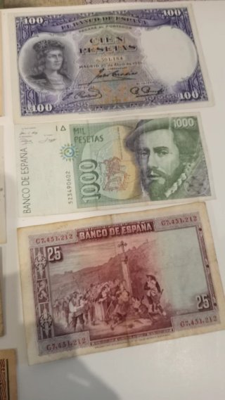 Billetes antiguos de España - Lote variado