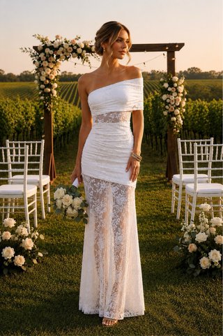 Vestido de Novia Encaje Blanco