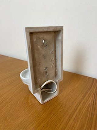 Aplique de pared cerámica blanco