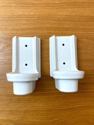 Aplique de pared cerámica blanco