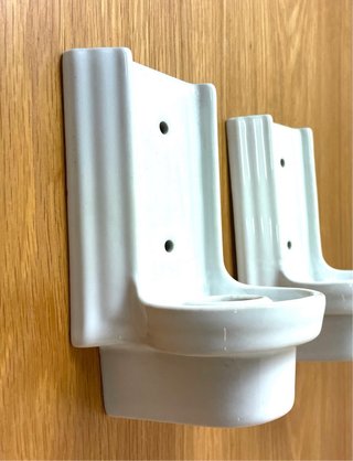 Aplique de pared cerámica blanco
