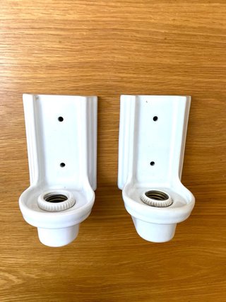 Aplique de pared cerámica blanco