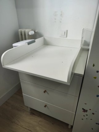 Cómoda 3 cajones Platsa con cambiador