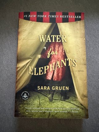 Water for Elephants A Novel. Agua para elefantes.