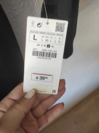 Vestido Zara Negro Talla L