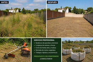 Limpieza/mantenimiento de terrenos/solar/parcela