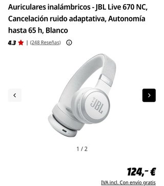 Auriculares JBL LIVE Blancos
