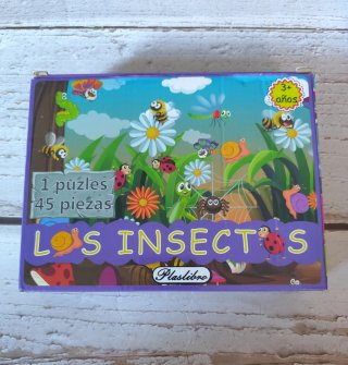 Lote 2 Puzzles: Insectos y Superhéroes Marvel