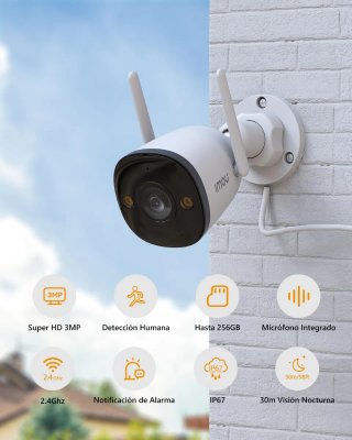Cámara IP Imou WiFi 2K Exterior