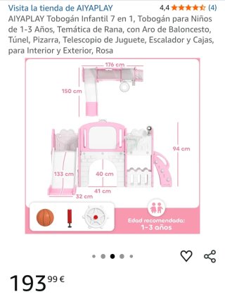 Parque infantil 7 en 1 rosa