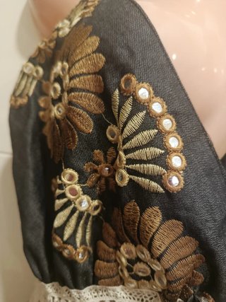 Vestido Boho Chic Bordado Talla Única