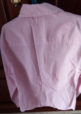Camisa rosa mujer manga larga