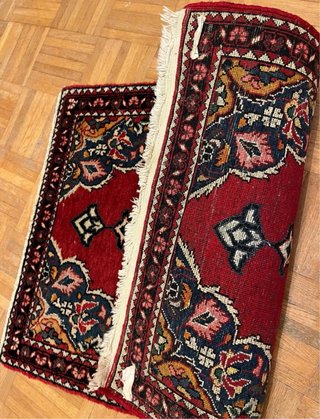 Preciosa alfombra persa anudada a mano, Bidjar