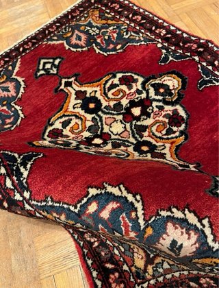 Preciosa alfombra persa anudada a mano, Bidjar