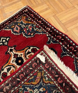 Preciosa alfombra persa anudada a mano, Bidjar