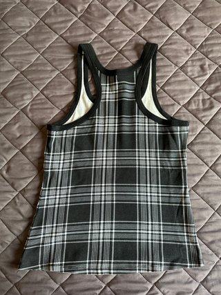 Camiseta Zara Trf Vintage 2000's Cuadros Talla M