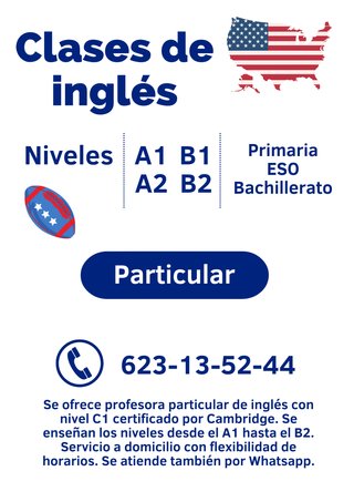 Clases de inglés y asistente de conversación