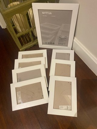 Marcos de fotos Ikea NYTTJA blancos