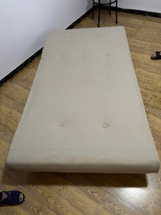 Sofá cama 90cm beige