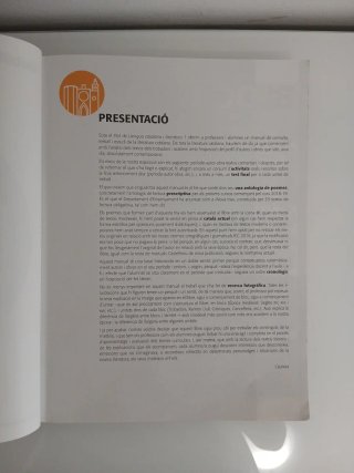 LLENGUA CATALANA I LITERATURA 1r Batx.