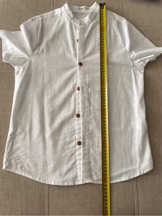 Camisa blanca manga corta