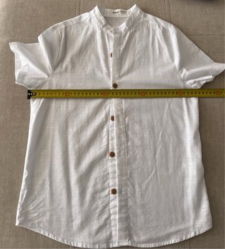 Camisa blanca manga corta