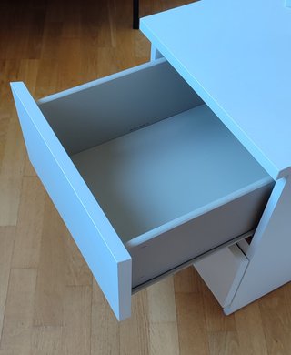 Mesita Noche Ikea 2 Cajones Blanca