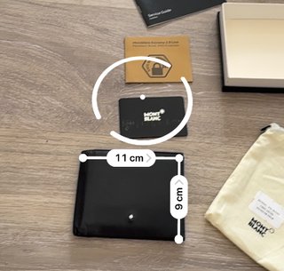 Cartera Billetera Montblanc Negra Hombre