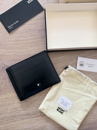 Cartera Billetera Montblanc Negra Hombre