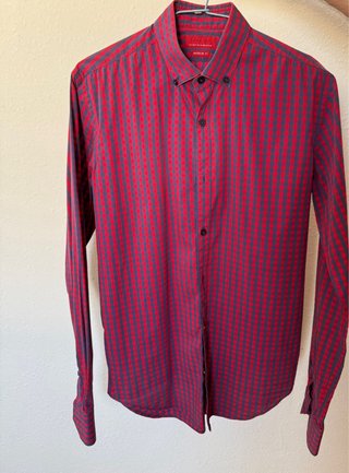 Camisa Cuadros Talla S / 38 SuperSlim Fit ZARA