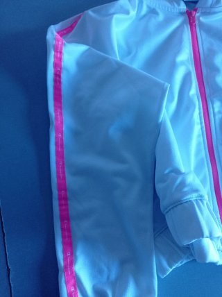 Sudadera Champion Blanca y Rosa chica