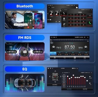Hodozzy Carplay Radio Coche 7 Pulgada