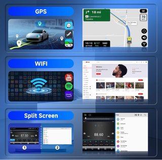 Hodozzy Carplay Radio Coche 7 Pulgada