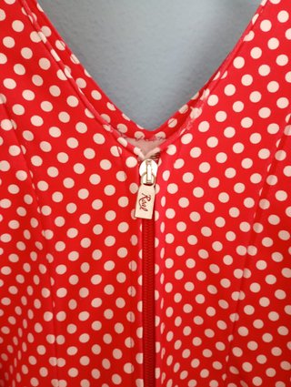 Traje Flamenca Niña Rojo Lunares