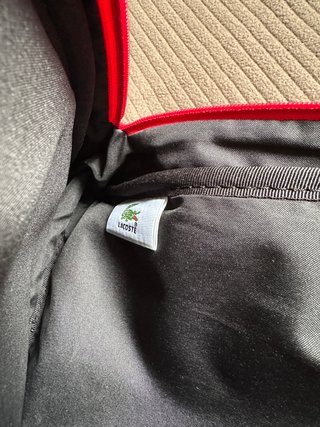 Bolso Mochila Lacoste Vintage Rojo Mujer