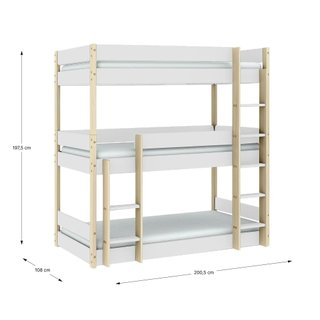 LITERA TRIPLE DE MADERA.