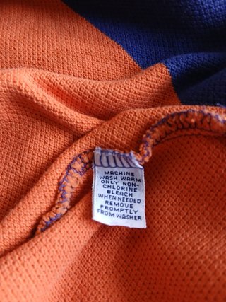 Polo Ralph Lauren XL righe arancio blu