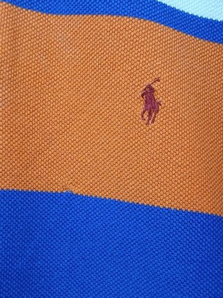 Polo Ralph Lauren XL righe arancio blu
