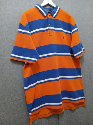 Polo Ralph Lauren XL righe arancio blu