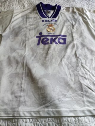 Camiseta Real Madrid Kelme 1996-97 Campeón Liga