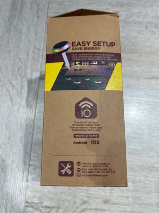 Lámpara Solar Jardín Muvit RGB Control App